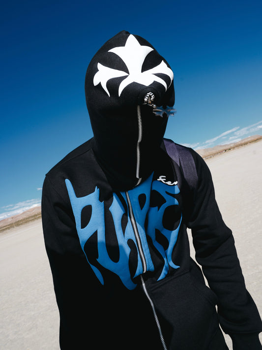 CROSS PUFF FULL ZIP (BLACK)