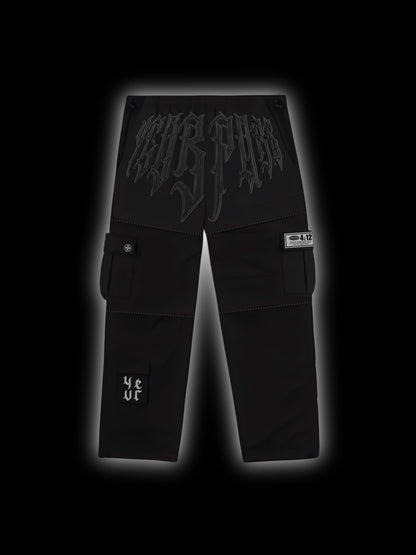 4EVR LEATHER CARGO PANTS