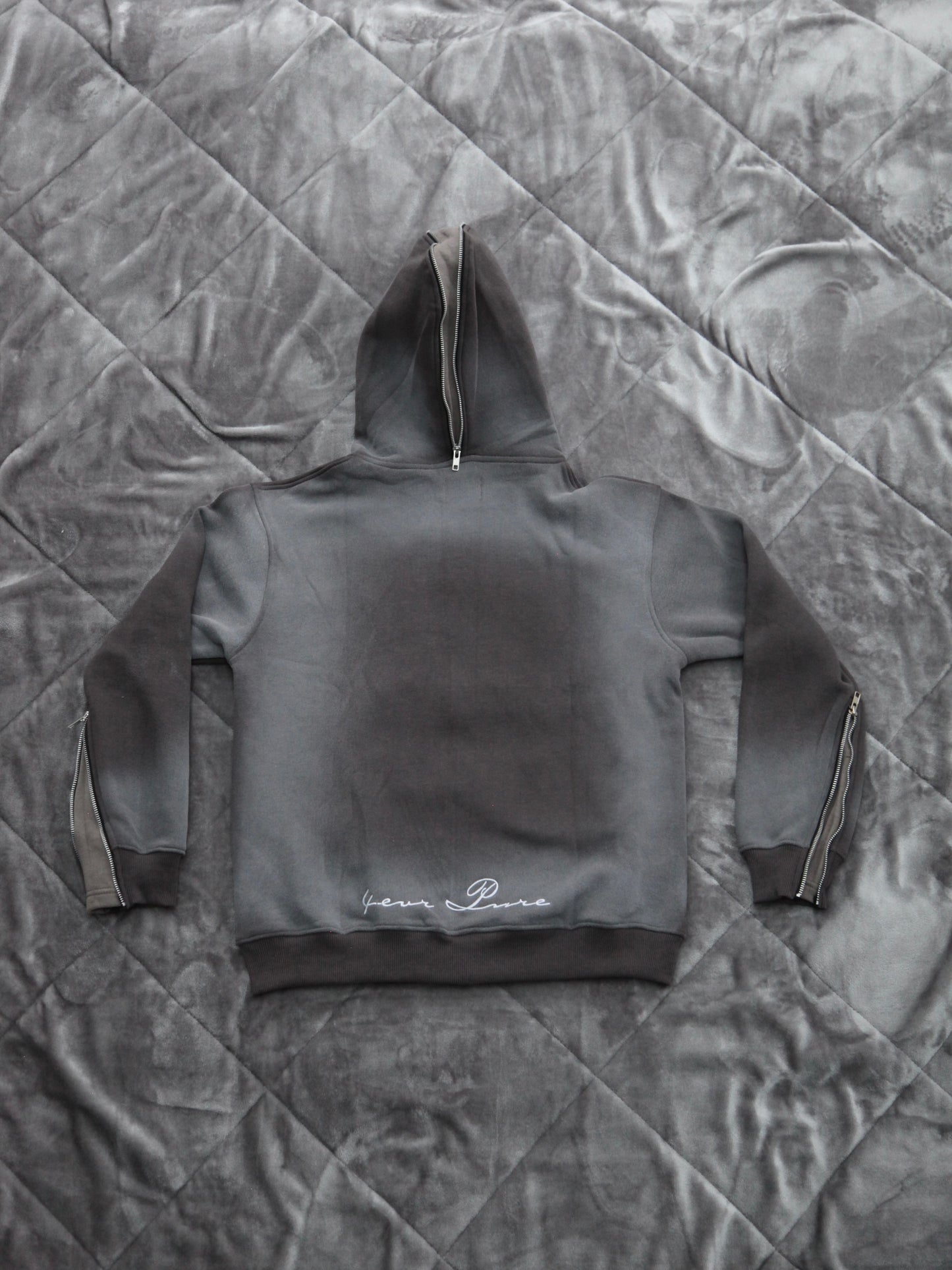 PURITY FLARED ZIP UP (GREY)