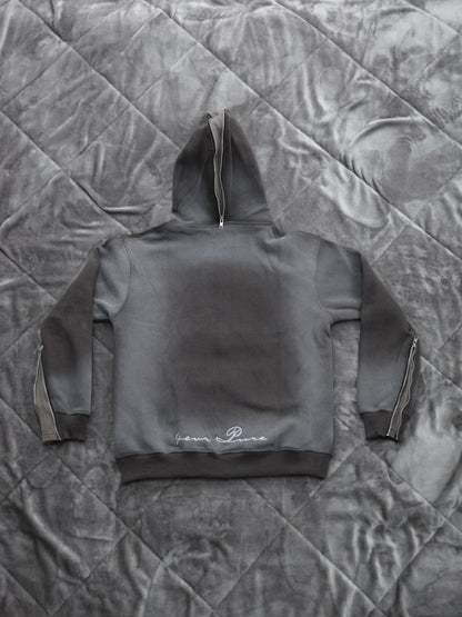 PURITY FLARED ZIP UP (GREY)