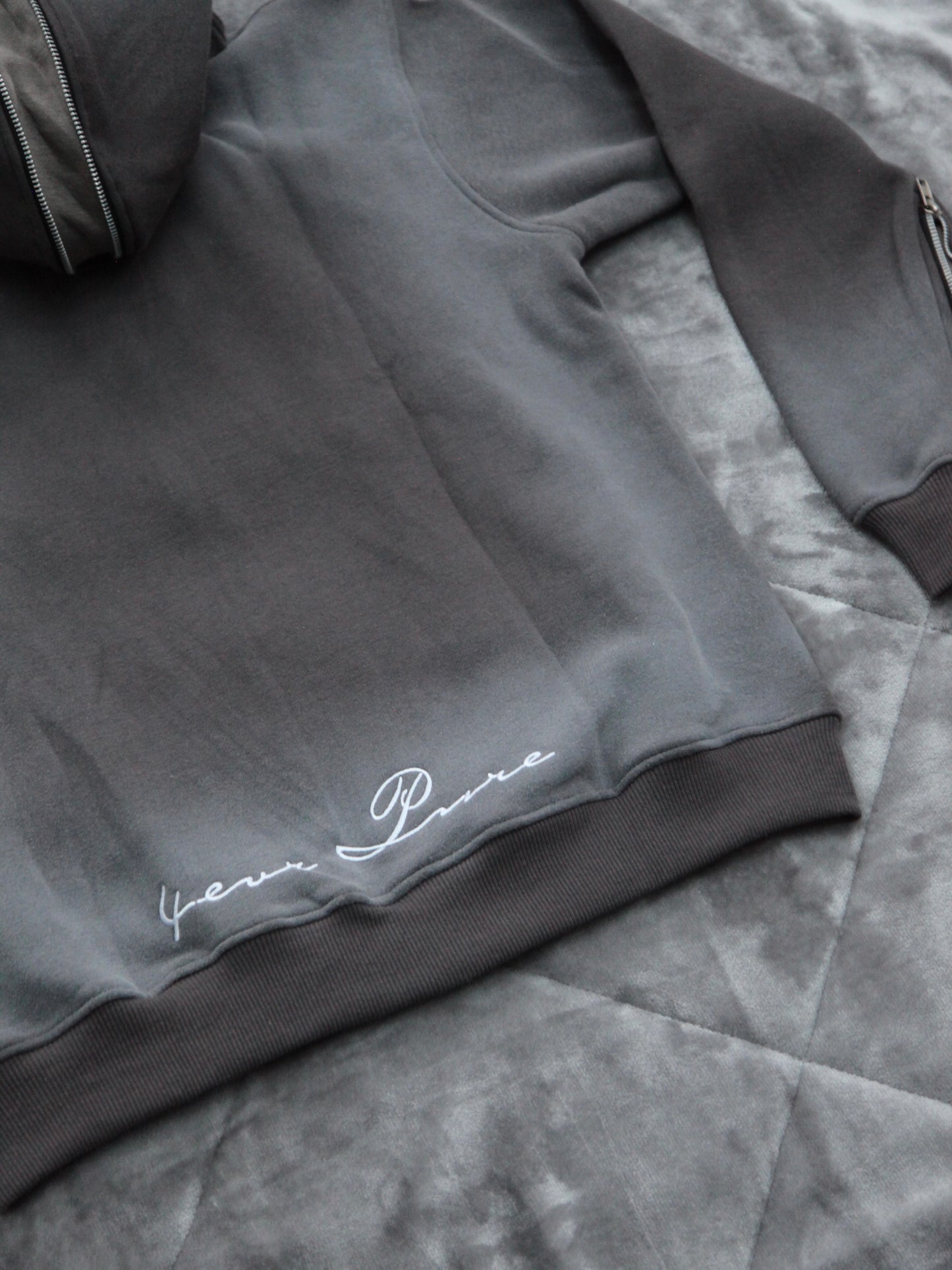 PURITY FLARED ZIP UP (GREY)