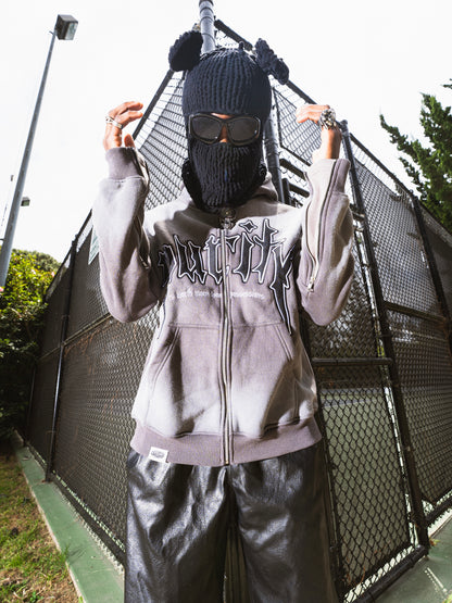 PURITY FLARED ZIP UP (GREY)